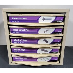 Hillman Hardware Storage Cabinet 5 Drawer Bins Steel Organizer Lego, Parts etc..